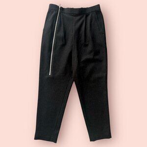 Cabane De Zucca Japanese Pinstriped Zip Pants
